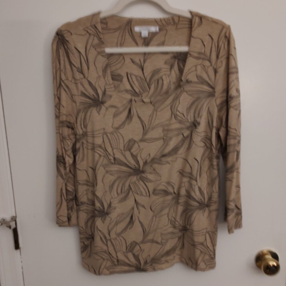 Chicos Square Neck Tee